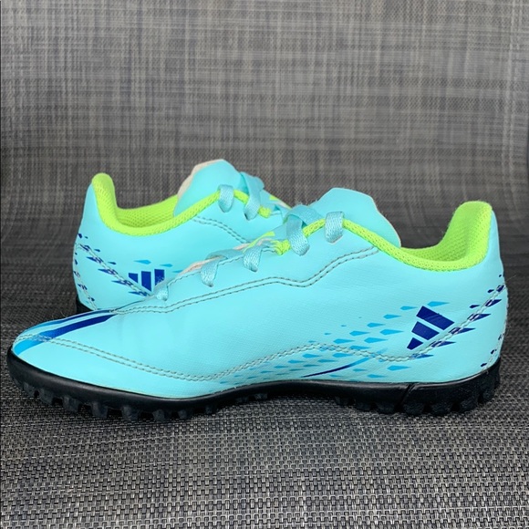 adidas Kids X Speedportal.4 TF Jr. Turf Aqua Soccer Boots Shoes Size 12.5 - Picture 12 of 15